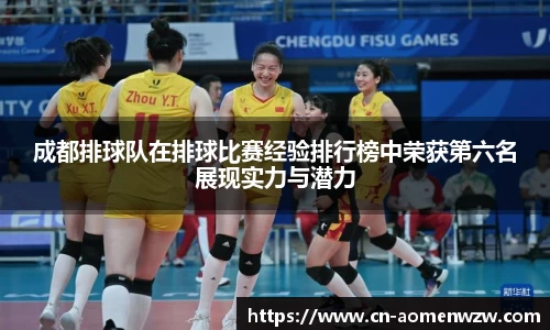 成都排球队在排球比赛经验排行榜中荣获第六名展现实力与潜力