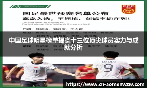中国足球明星榜单揭晓十三位顶尖球员实力与成就分析